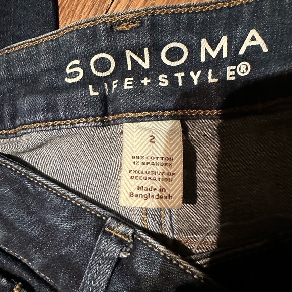 SONOMA Juniors Denim Jeans Size 2 - Picture 3 of 3